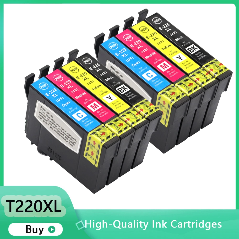 

220 220XL T220 Compatible Ink Cartridge For Epson XP-320 XP-420 XP-424 WF-2630 WF-2650 WF-2660 WF-2750 WF-2760(Australia)
