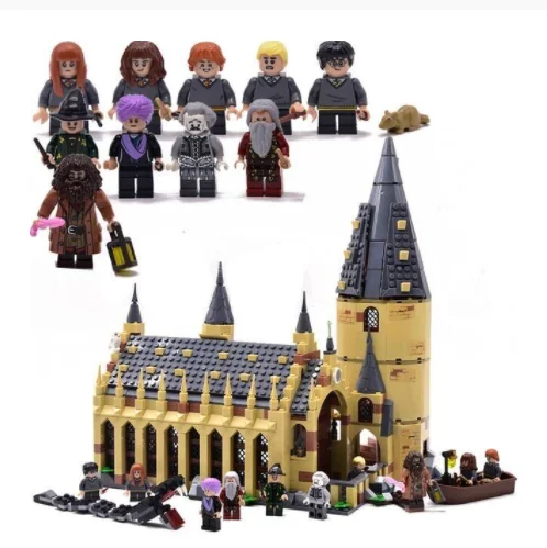 

2022 New Harris Forbidden Forest Umbridge's Encounter Tower 4 Privet Drive Attack on The Burrow Hedwig Building Blocks Toys