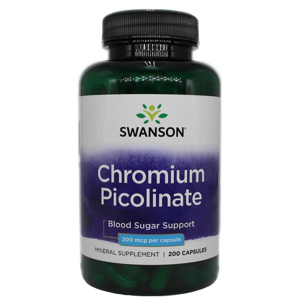 

Пиколинат хрома Swanson, 200 мкг, 200 капсул, бесплатная доставка