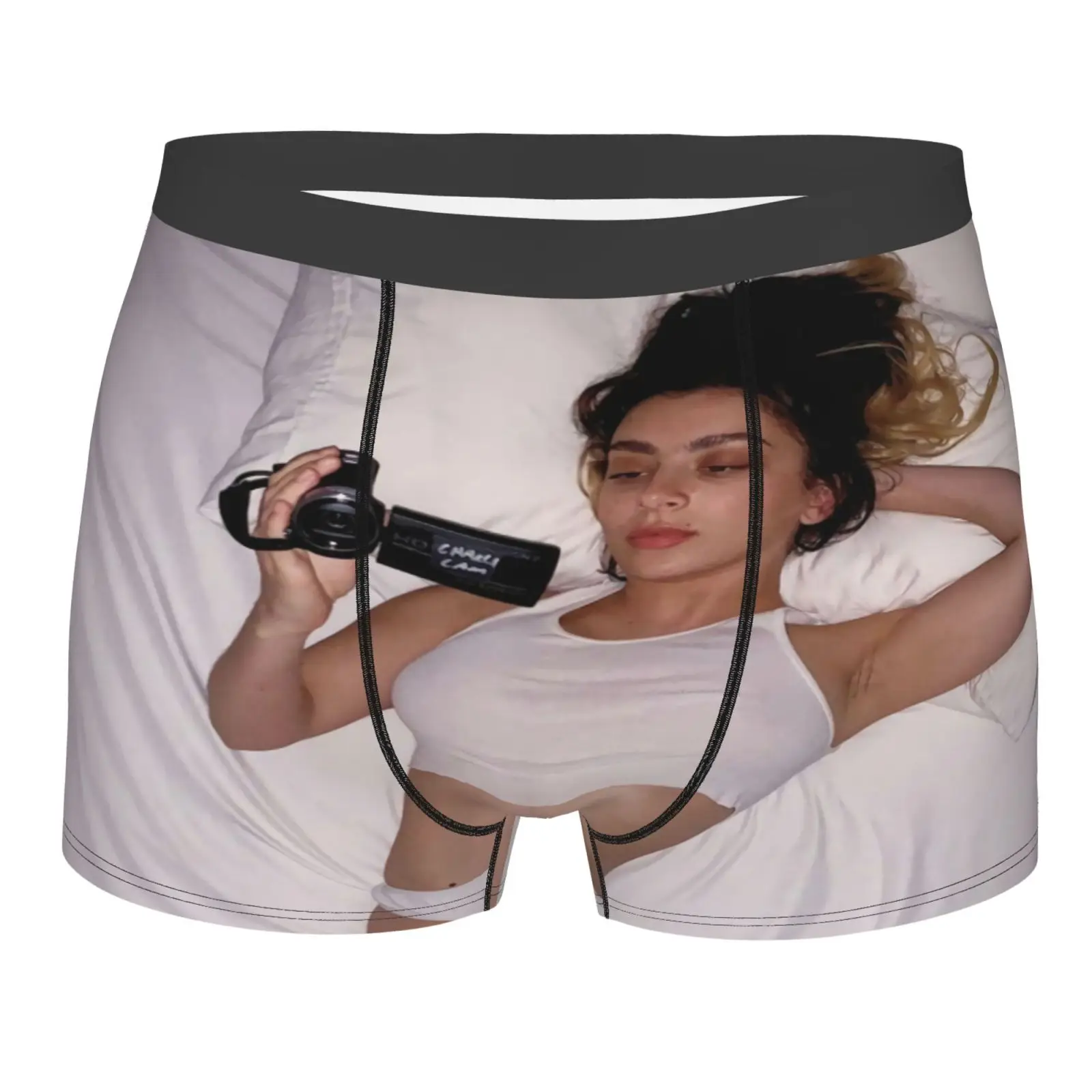 

Трусы-боксеры мужские из полиэстера, с длинным мешочком