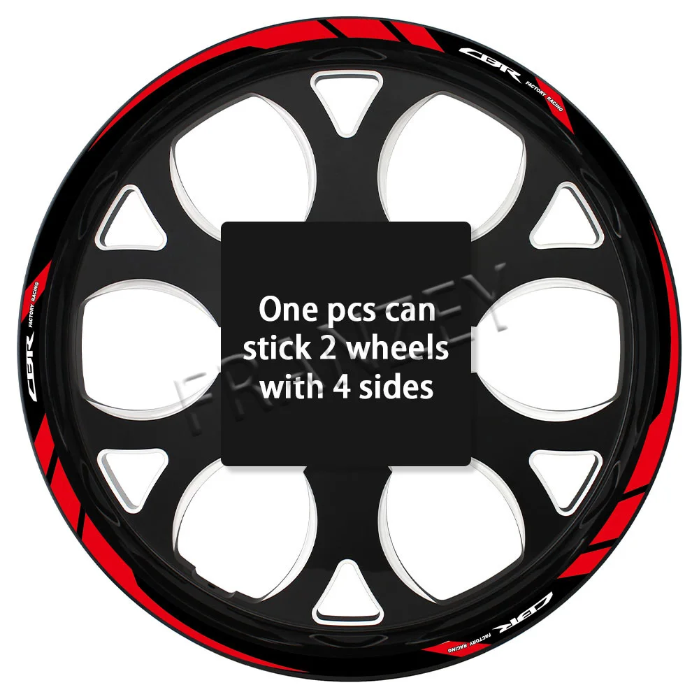 

Для HONDA cbr 650r CBR600 RR CBR 1000RR CBR 650F 500R Светоотражающая наклейка на колесо Ступица Наклейка на обод Лента Водонепроницаемые аксессуары