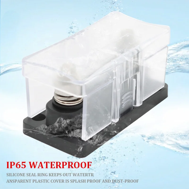 Сверхмощный держатель блока предохранителей M10 на 24 В с красным светодиодным