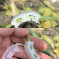 50pc plants clips vegetables tomato reinforcement clip garden flowers fixed support plant garter bundled buckle ring tool tomato