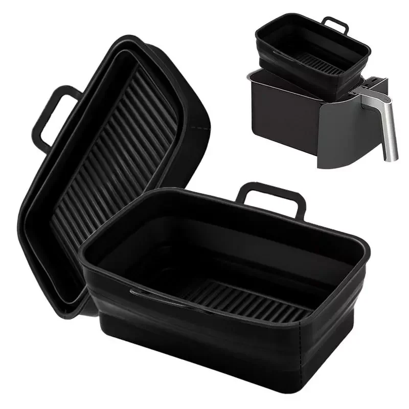 

2 шт., силиконовые вкладыши для фритюрницы, с мягкими силиконовыми канавками