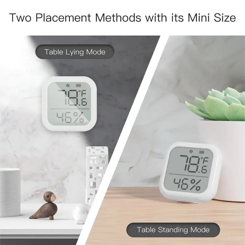 

Indoor Hygrometer Thermometer Smart Life Hygrometer Thermometer Detector Zigbee Gateway Required With Led Screen Indoor Tuya