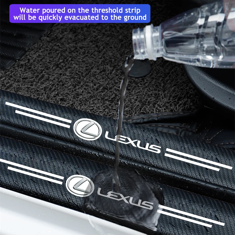 4 шт. наклейки на порог двери автомобиля Lexus IS250 IS200 CT200h GS300 LS430 RX450h LX570 IS300 ES RX |