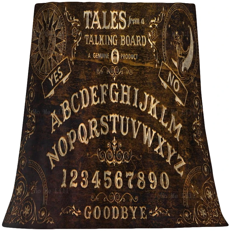 

Ретро доски Ouija, звонящие души и демоны, мистик, волшебный Хэллоуин, вечерние постер, мягкое уютное фланелевое одеяло