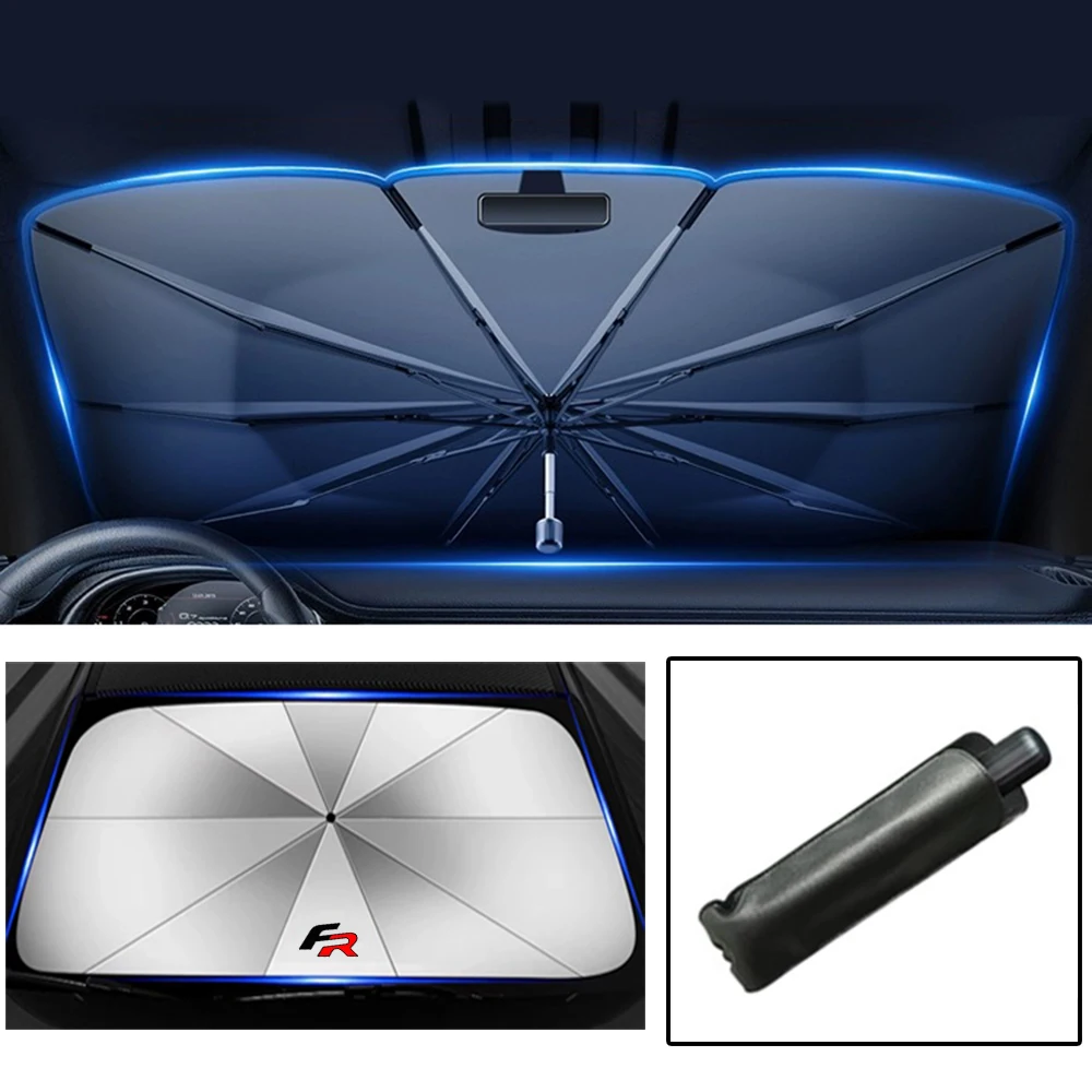 

Car Windshield Sunshades Interior Protector Part Parasol Umbrella Front Covers for Seat Leon FR + Cupra Ibiza Altea Exeo Formula