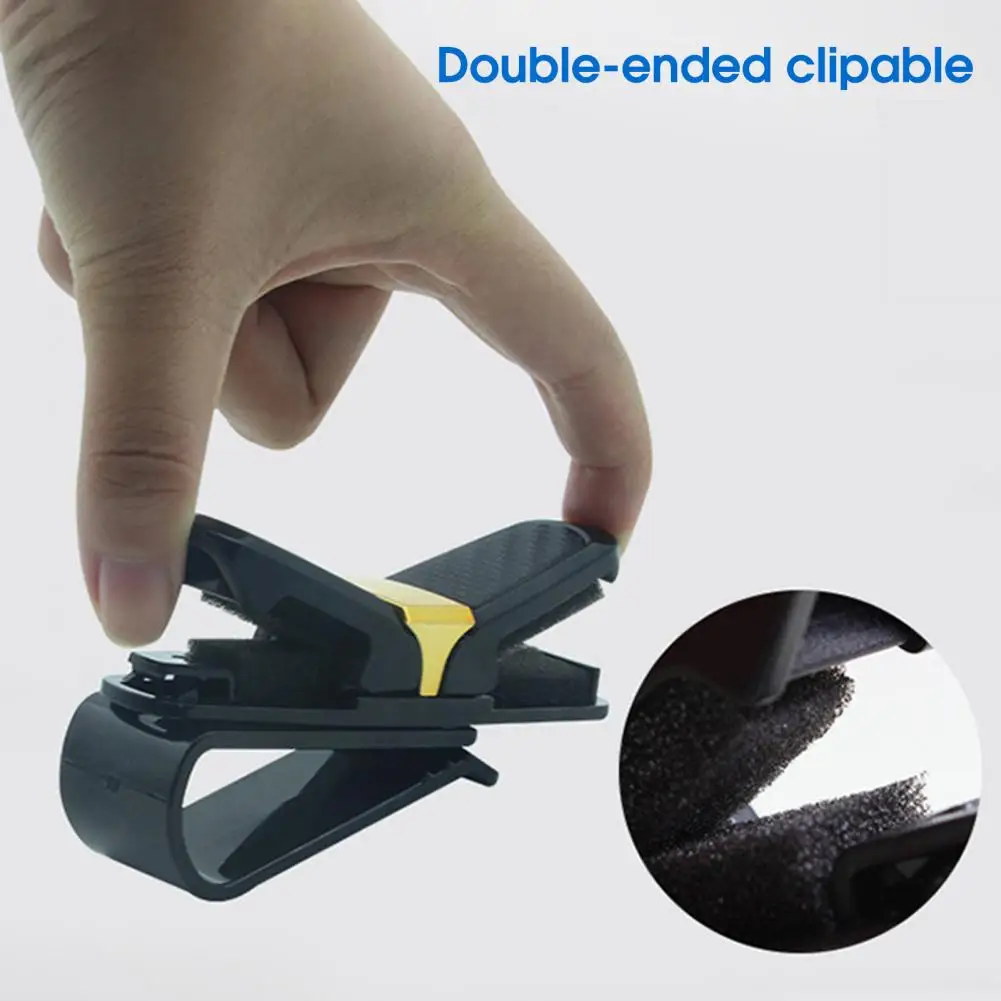 

Multi-purpose Lightweight Sun Visor Eyeglasses Mount with Clip for Auto