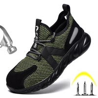 new spring and summer work shoes new breathable leisure sports steel toe cap anti smashing and wear resistant safety shoes