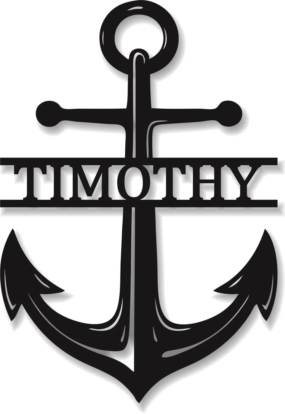 

Якорь, персонализированный металлический телефон, металлические знаки на заказ, металлическая стена, искусство, наименование, знак, Настенный декор