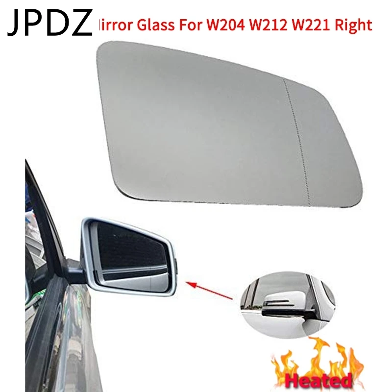

Car Door Side Heated Wing Antifog Heated Rearview Mirror Glass for Mercedes-Benz S/C/E-Class W212 W204 W211(Right )