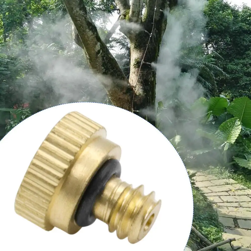 

Atomizing Nozzle 3/16" Brass Low Pressure Atomizing Cooling Humidifying Nozzle Spray Head Sprinkler Spray Base Watering Tools