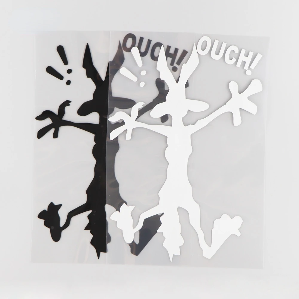 

Interesting 16.5CM*25.7CM OUCH of Car Decorate Pattern Vinyl Decal Accessories Car Sticker