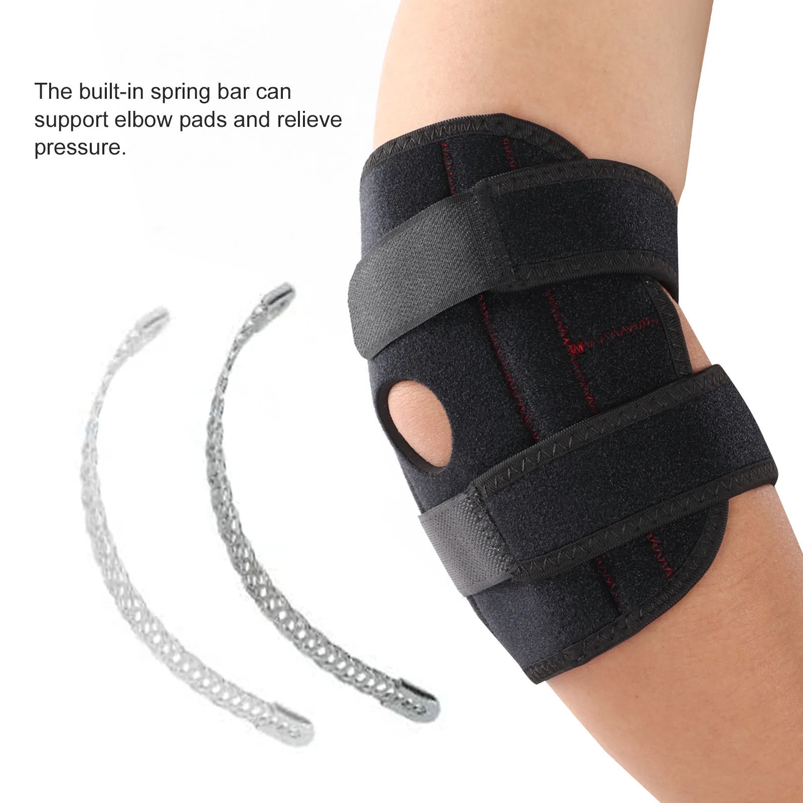 

Sports Elbow Brace Adjustable Elastic Elbow Support Straps for Tennis Elbow Pain Sports Injury Pain Protector