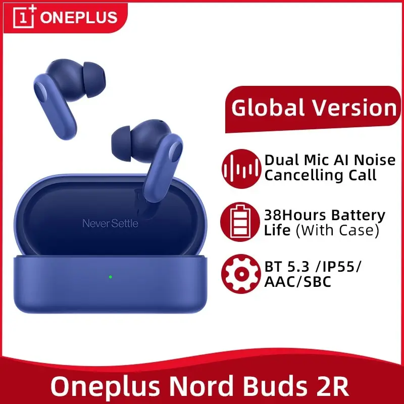 

Global Version OnePlus Nord Buds 2R TWS Earphone Wireless Bluetooth 5.3 Earbuds Dual Mic Noise Cancelling For Oneplus 11