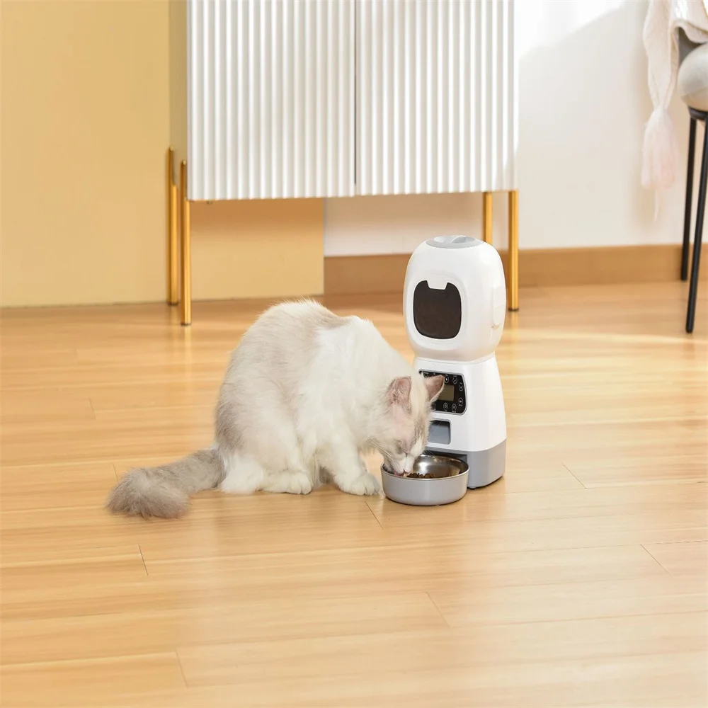 

3.5L Automatic Pet Feeder For Cats WiFi Smart Swirl Slow Dog Feeder With Voice Recorder Large Capacity Timing Cat Food Dispenser