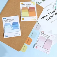 colorful simple gradient color self adhesive n times indexes memo pad sticky notes bookmark school office supply