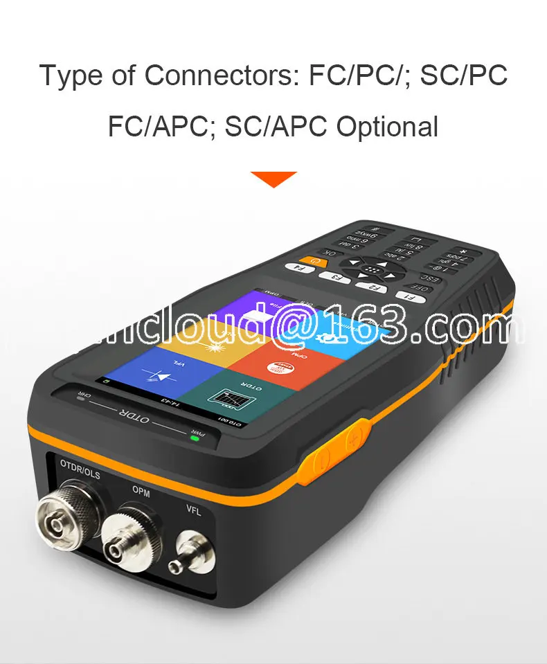 Смарт-рефлектометр OTDR 24/22dB 1310/1550nm оптический рефлектометр TM290D с временным