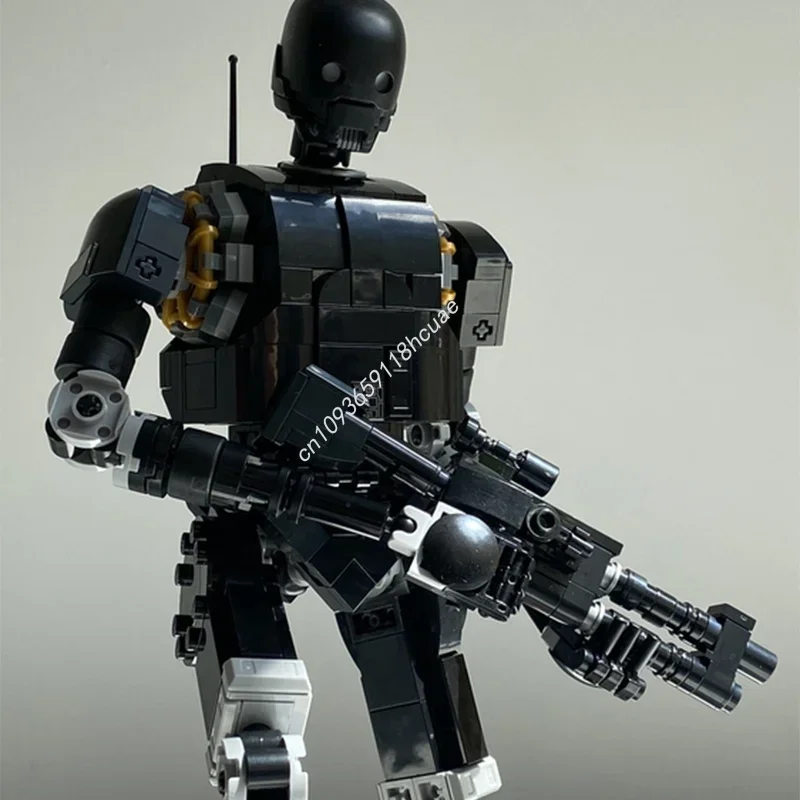 Фото Набор строительных блоков MOC K KX Enforcer Droid Star Battle (1018 деталей) — модель для сборки, архитектурный конструктор, идеальный подарок на Рождество, образовательная игрушка для детей на день рождения №2