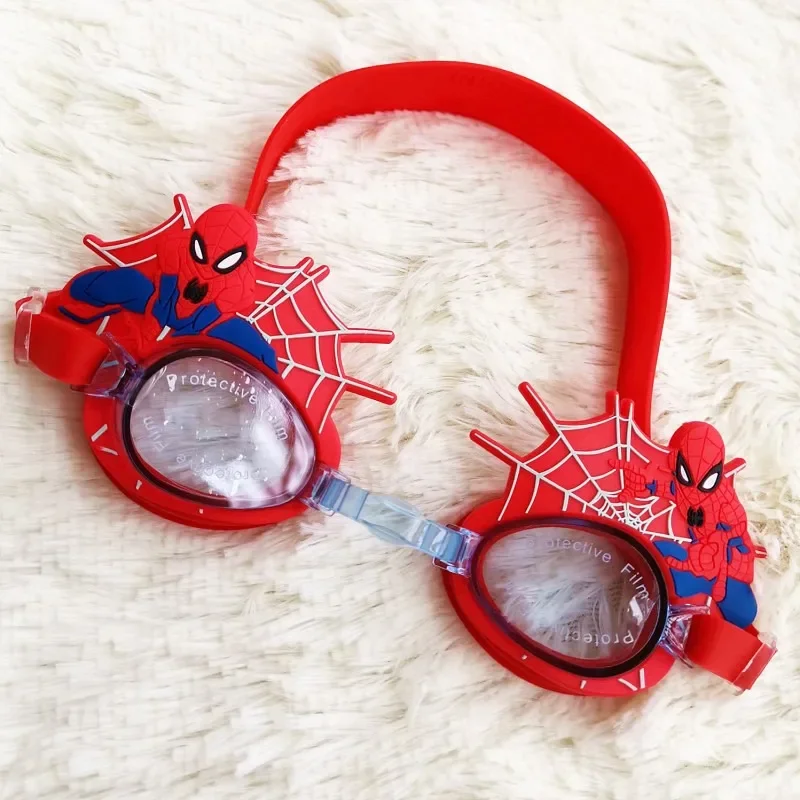 

Милые Креативные персонализированные водонепроницаемые детские очки для плавания с героями мультфильмов Marvel Человек-паук анимация периферийные мультфильмы незапотевающие очки подарок