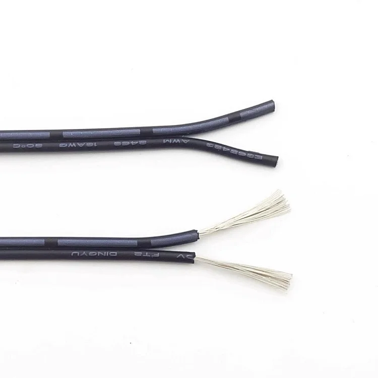 

1 м/5 м/10 м 30 28 26 24 22 20 18 16 AWG UL2468 2-контактный электрический медный провод из луженой меди с изоляцией из ПВХ удлинительный светодиодный ленточный кабель