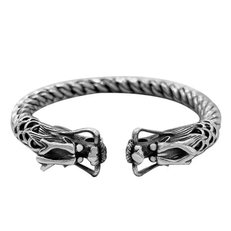 Женский и мужской кулон из серебра 2022 пробы с драконом