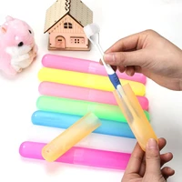 portable pencil box dust proof chopsticks protect case hiking camping toothbrush holder tooth brushes