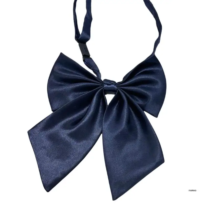 Регулируемый галстук-бабочка JK в строгом стиле школьная форма темно-синий