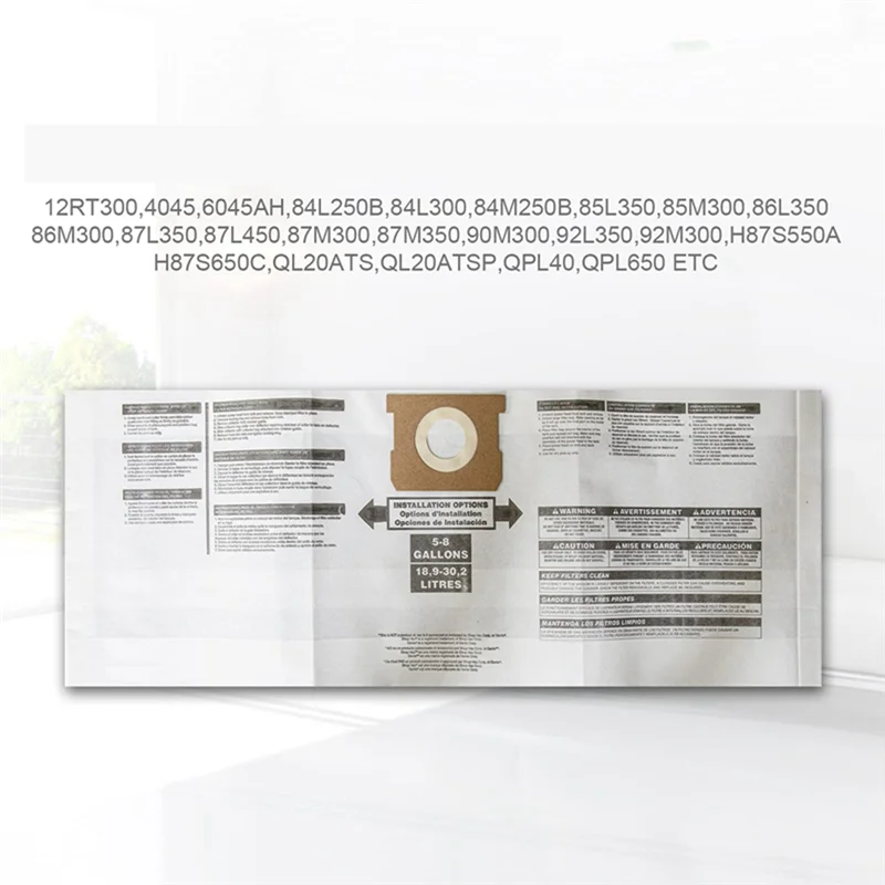 7 шт. универсальный мешок для сухого пылесоса 5–8 галлонов пылесосы магазина