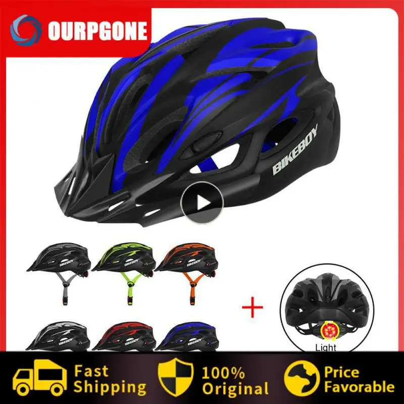 

NEW Bikeboy Bicycle Helmet Road MTB Cycling Helmets Integrally-molded MTB Men Women Ultralight Bike Helmet With Light
