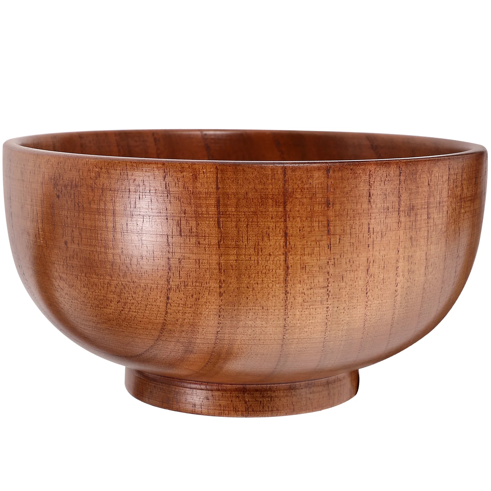 

Natural Wood Bowl Round Bowl Wooden Noodle Bowl Fruit Storage Bowl Snack Bowl