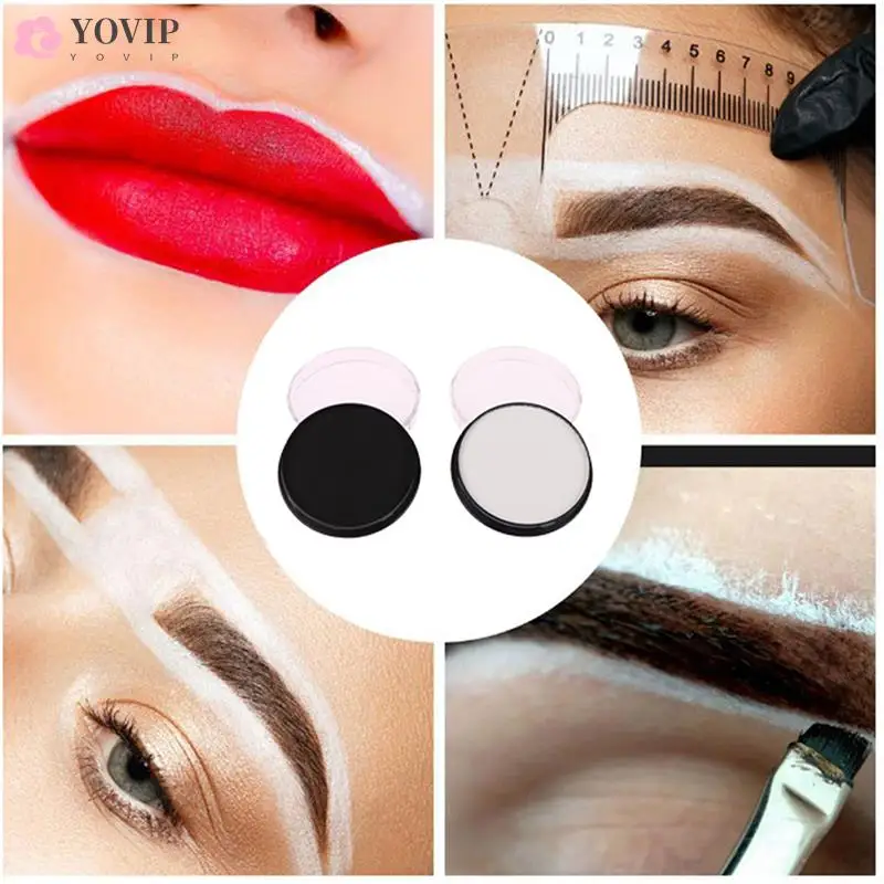 30g Microblading Eyebrow Marker White Tattoo Brow Paste Eyebrow Permanent Makeup Mapping Paste Brow Lip Shape Position Tools images - 6