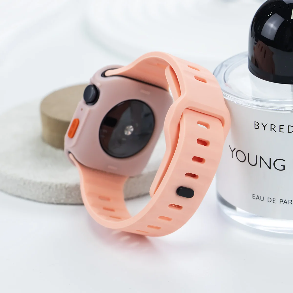 Ремешок силиконовый для Apple Watch Series 9 45 мм Band 8 7 41 SE 6 5 4 44 40