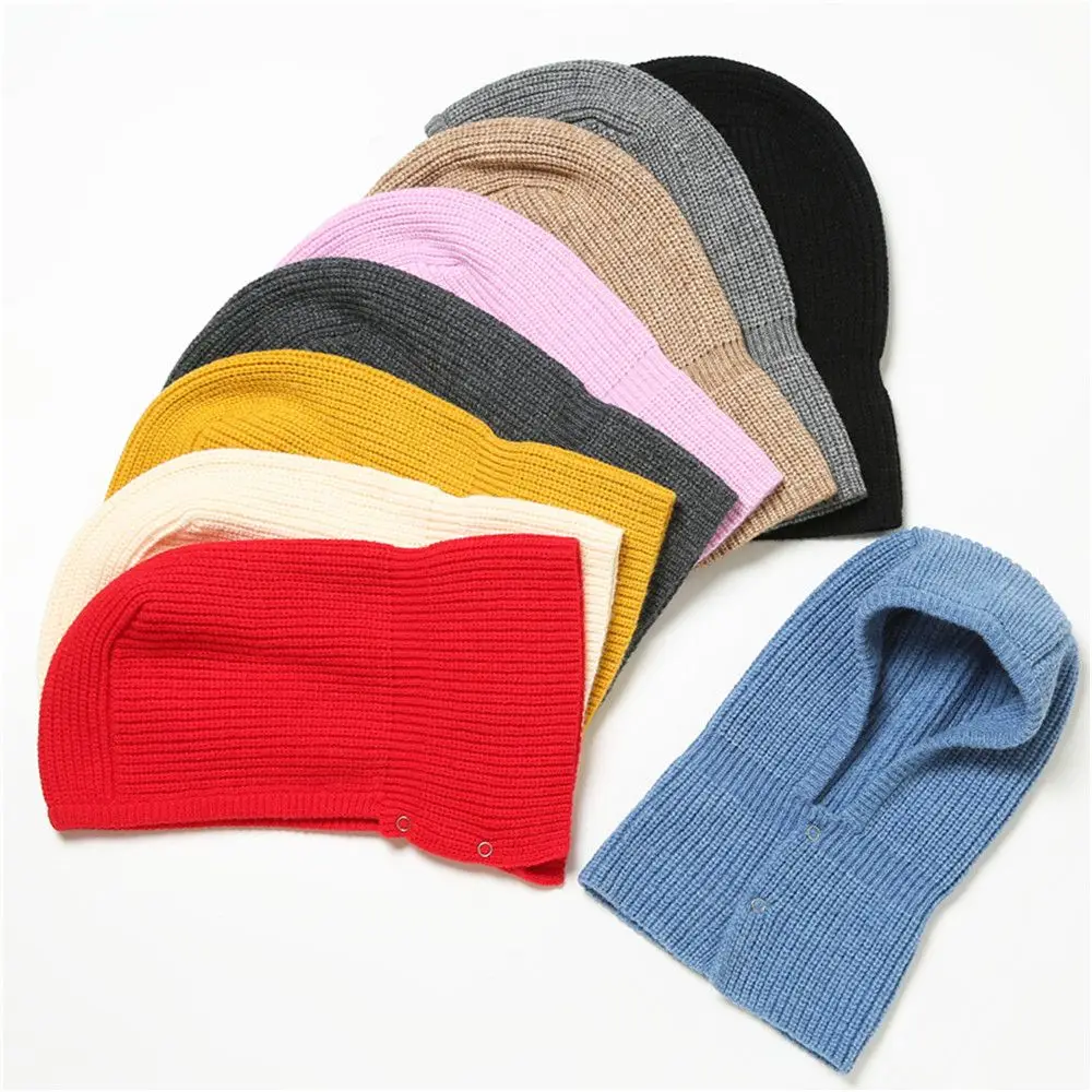 

Men Women Thick Winter Luxury Knitted Cap Cap Scarf Snood Hat Collar Bufanda