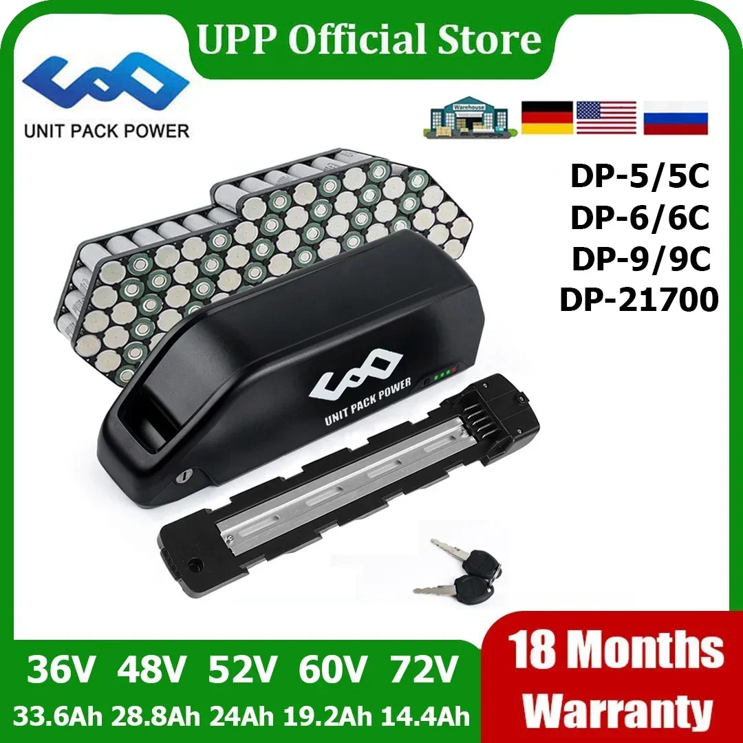 Аккумуляторная труба для электровелосипеда 21700 48 В 52 24 а/ч 72 60 в 36 Polly 18650