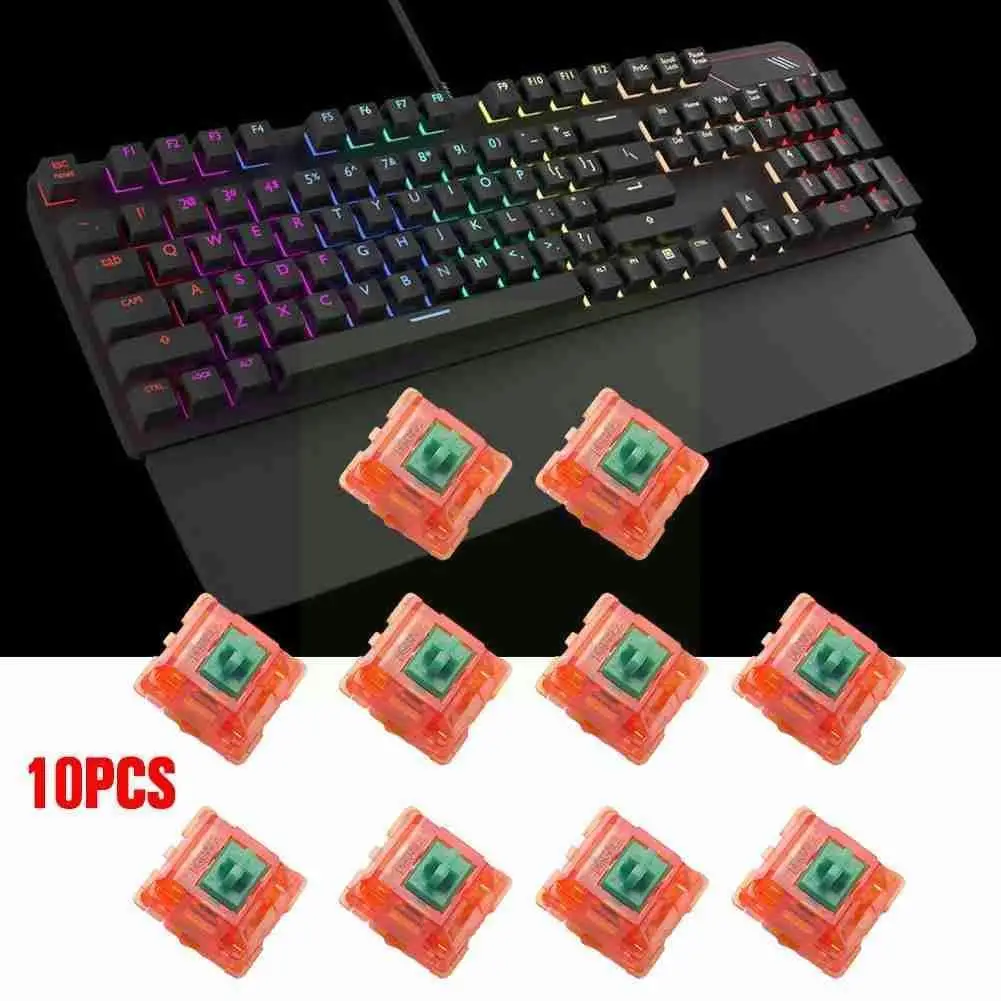 

Полупрозрачный Оранжевый красный вал под заказ Body V2, произведенный для переключателей эквалайзера мандарина V2 для механической клавиатуры...