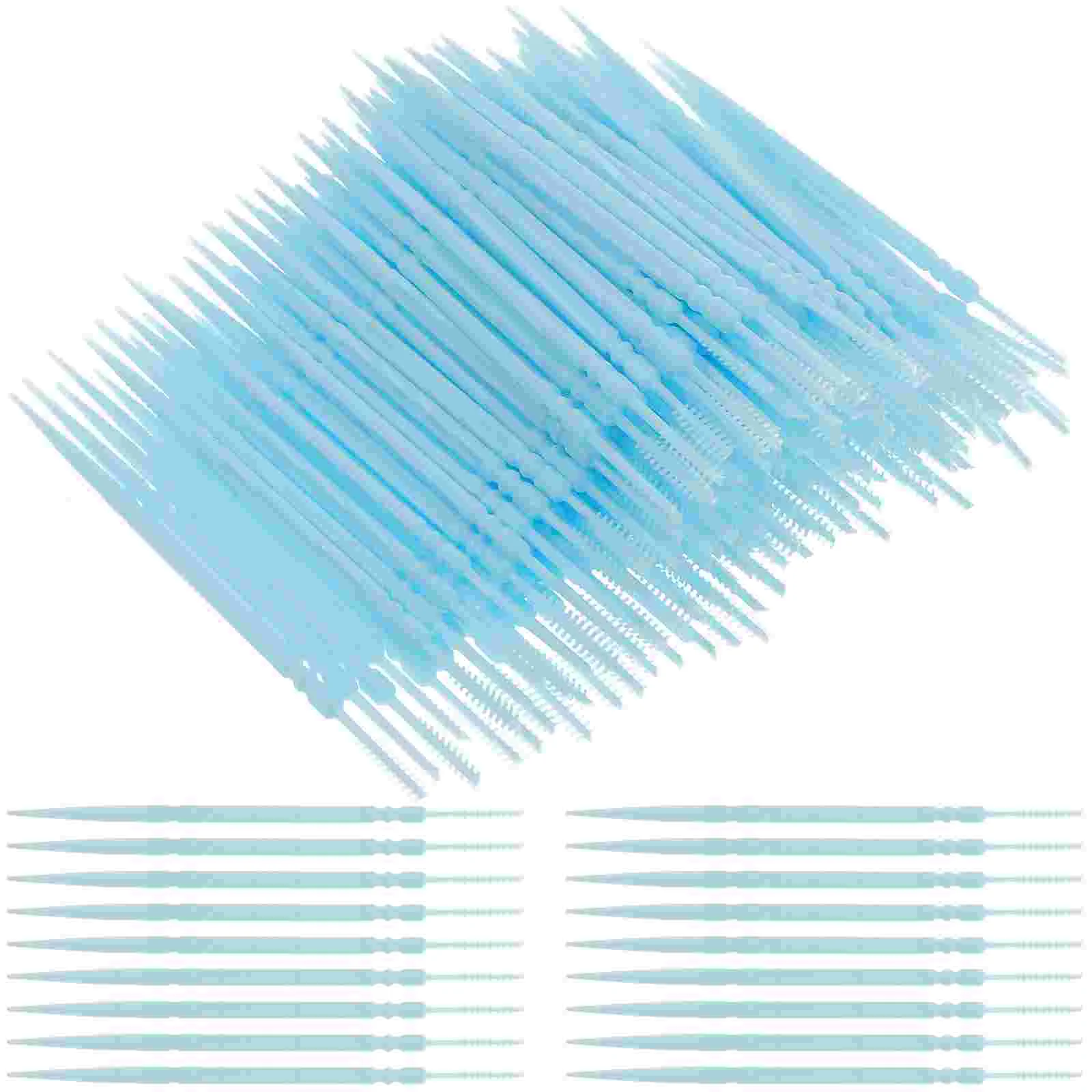

1100pcs Double-ended Environmental Plastic Toothpicks Disposable Teeth Sticks Dental Oral Care Tooth Sticks (White)