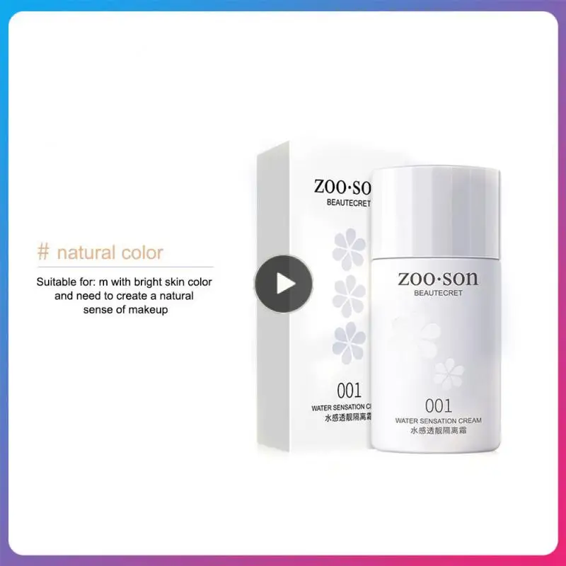 

30ml Isolation Cream Moisturizing Face Primer Makeup Base Concealer Cream Brighten Skin Tone Light Watery Transparent Cream