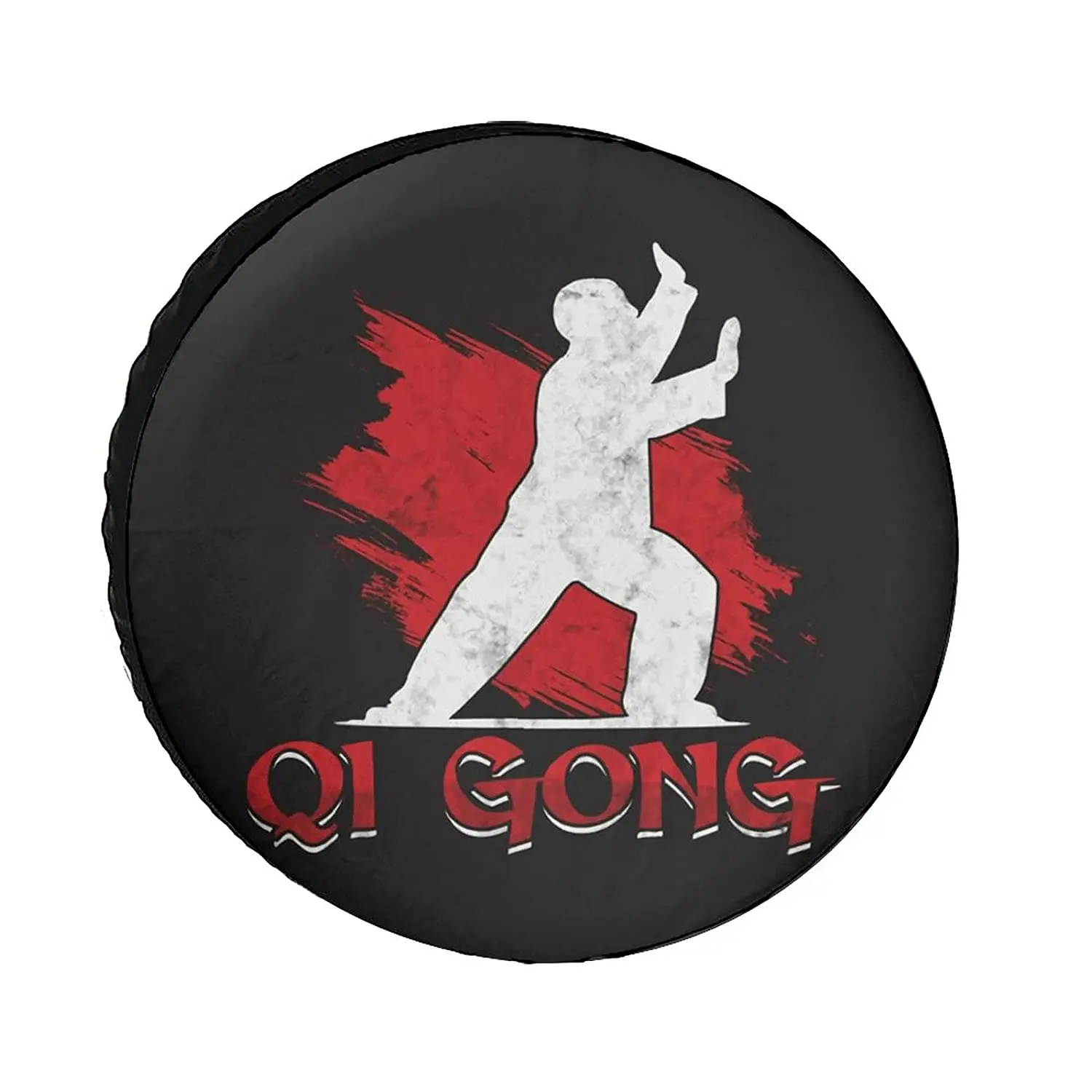 

Chinese Kung Fu Qi Gong Martial Arts Universe Exploration Tire Covers Wheel Cover Protectors Weatherproof UV