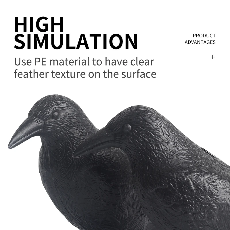 Черный ворона Охотничья приманка птица 3D мишень лук и стрела сдерживание пугала