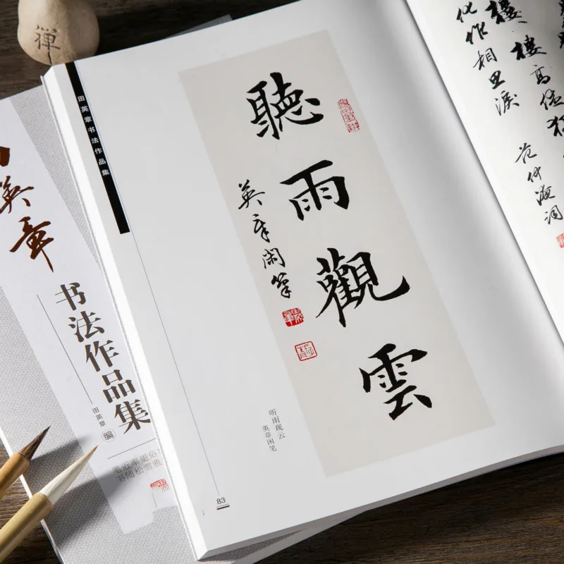 

Children Adult Brush Calligraphy Practice Copybook Tian Yingzhang Regular Script Complete Works Writing Books