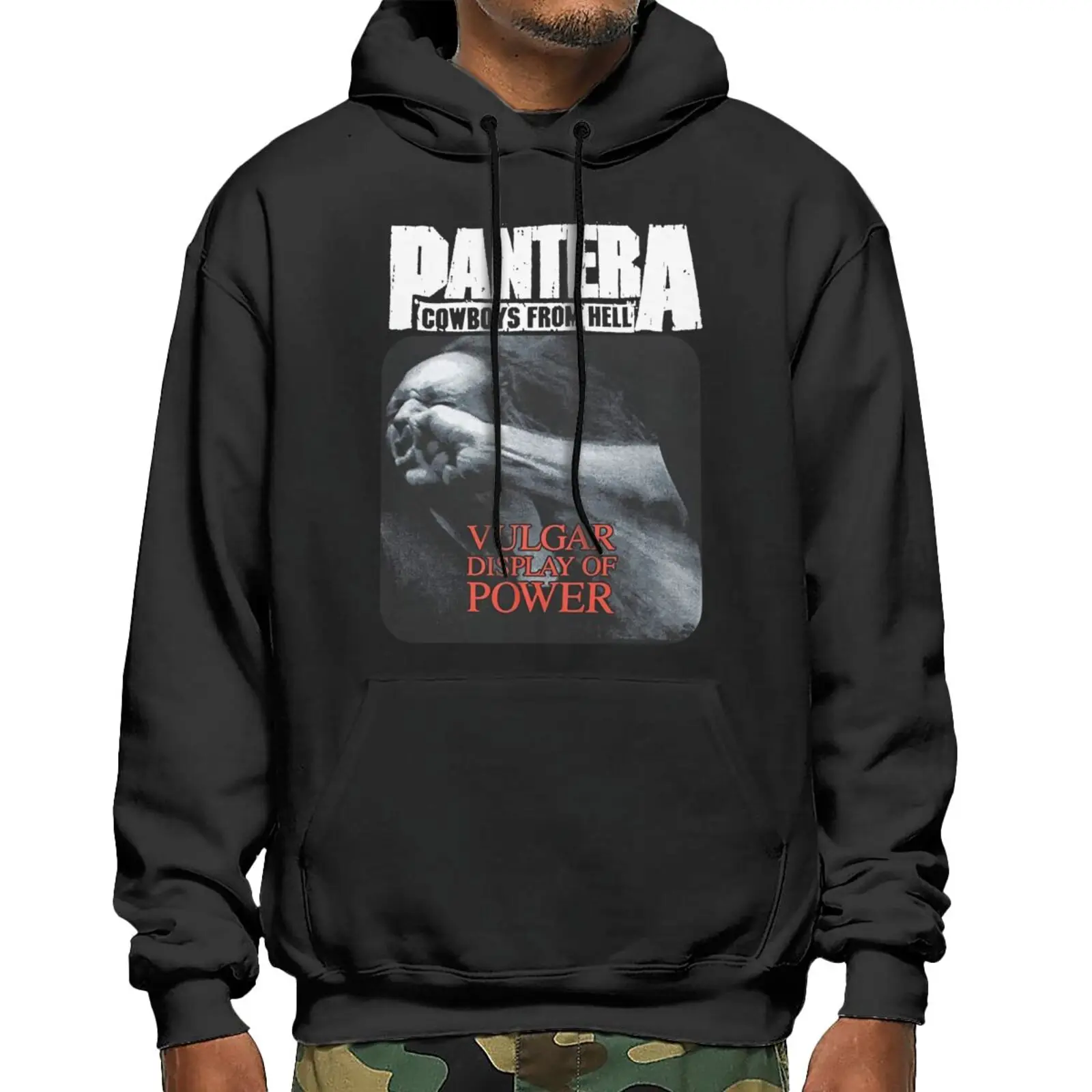 

Pantera Cowboys From Hell Vuar Display Hoodies Branded Men's Clothing Hood Men's Jacket Zip Up Hoodie Hip Hop Sweatshirt Woman