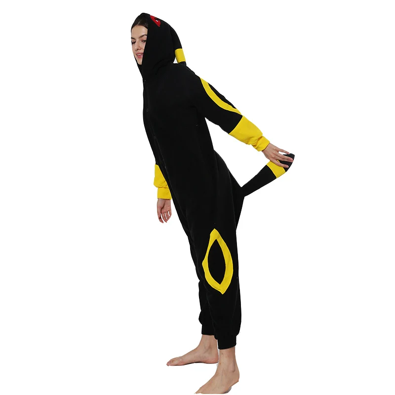 Pokemon Umbreon Cosplay CostumeWomen One-Piece Kigurumi Pajamas Onesie Halloween Christmas Full Body Pijama Men Anime Sleepwear |