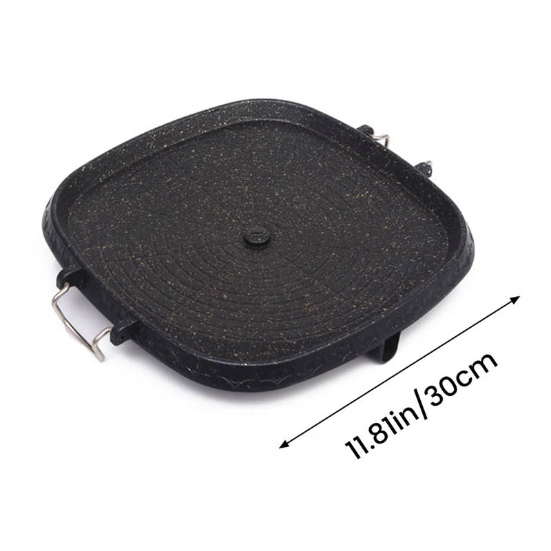 1 шт. Квадратная тарелка для барбекю в Корейском стиле с камнем портативная