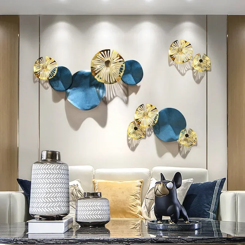 

New Chinese Style Three-dimensional Combination Wrought Iron Wall Decoration Living Room Sofa Background Wall Decoration Pendant