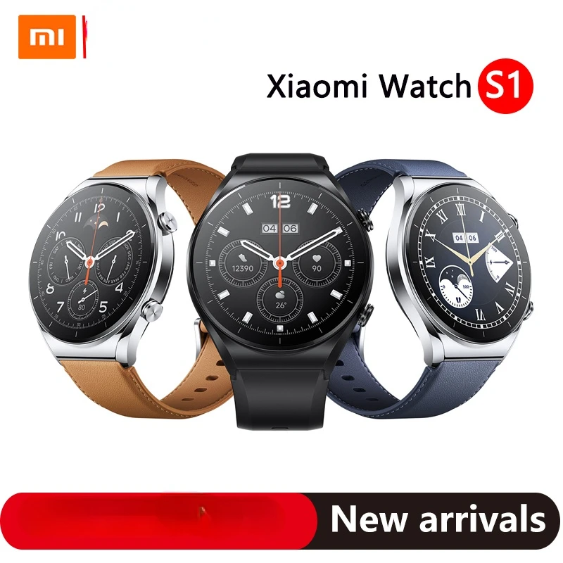 

Global Version Xiaomi Mi Watch S1 Smartwatch 1.43 Inch AMOLED Display 12 Days Battery Life 5ATM Waterproof Heart Rate Monitoring