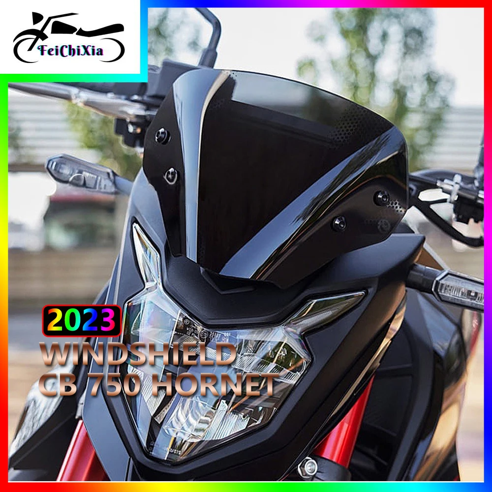 

Motorcycle Accessories 2023 For Honda CB 750 Hornet CB750 HORNET Windshield Black Spoiler Windscreen Wind Deflector