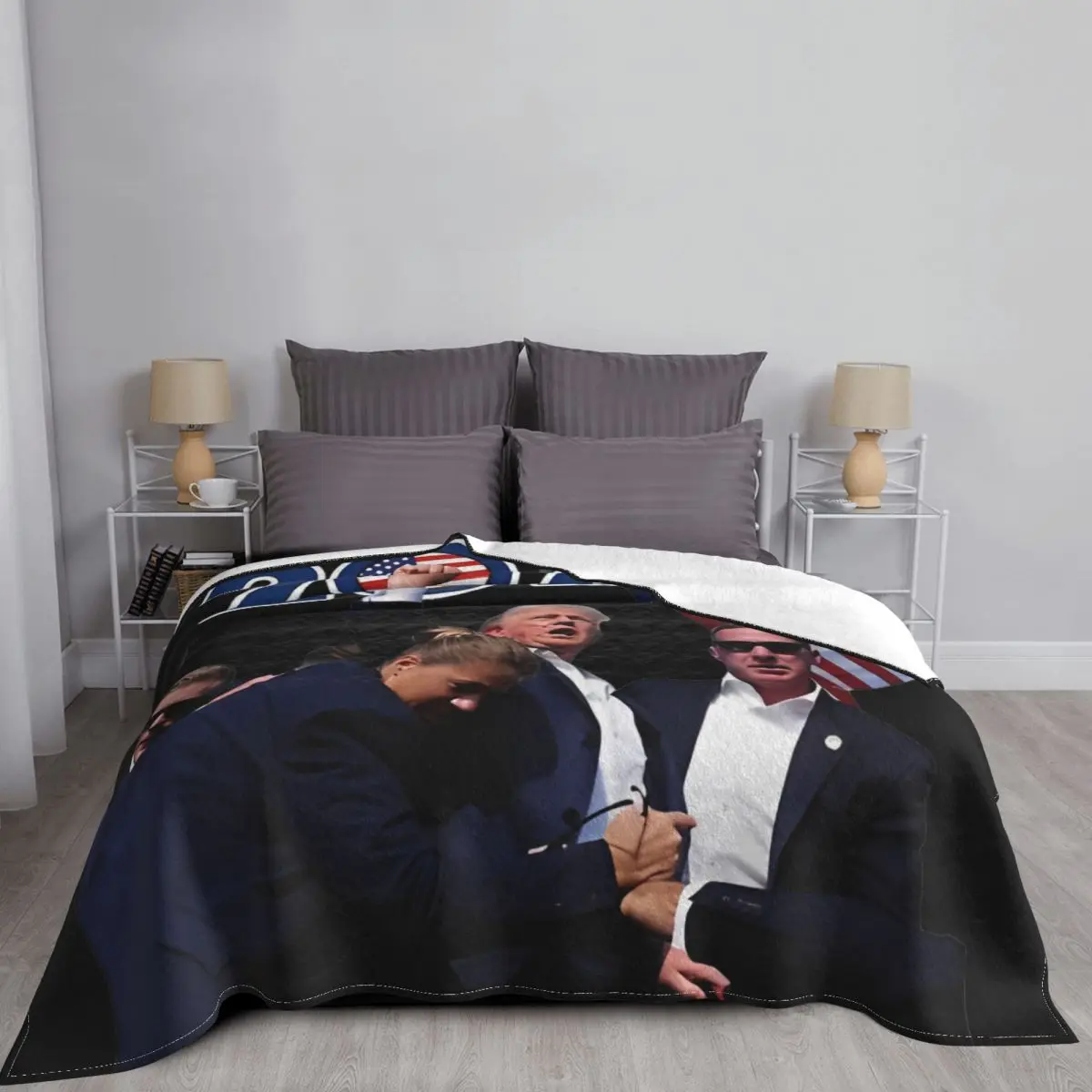 Фланелевое Одеяло с защитой от покупок Трампа весна/осень 2024