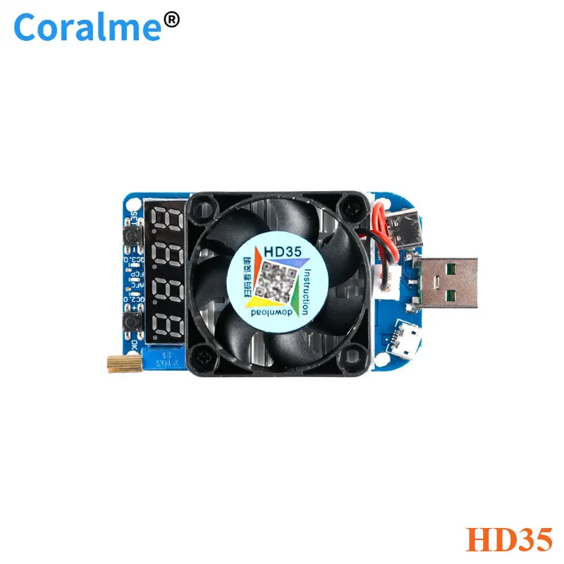 HD25 HD35 триггер QC2.0 QC3.0 AFC FCP Электронный USB нагрузочный резистор тестирование